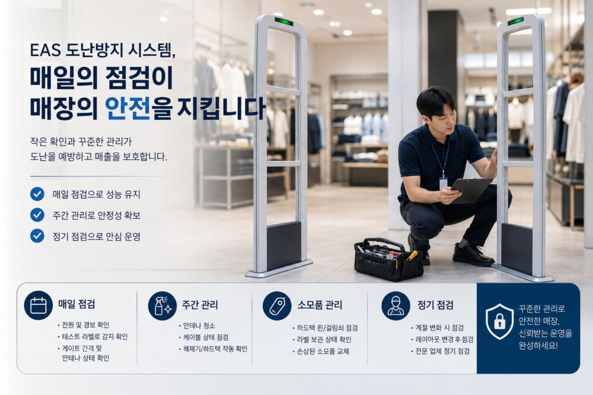 오래도록 제 성능을 내는 EAS 시스템, 일상 점검과 유지보수 요령